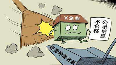 企業經營異常素材圖